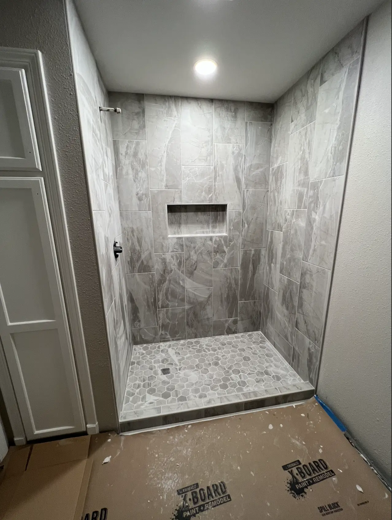 Tiled Shower Install Process - Remodeling Journey 5