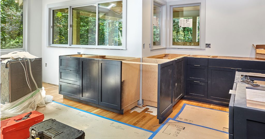Kitchen cabinet refacing project