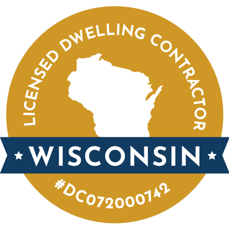 Logo for licensed dwelling contractor in Wisconsin
