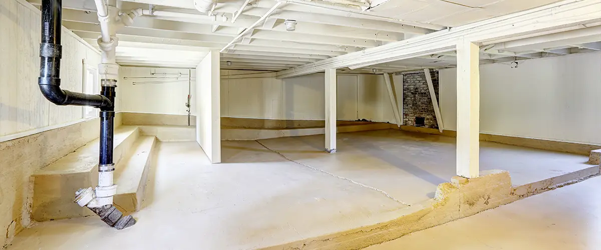 Empty, finished basement